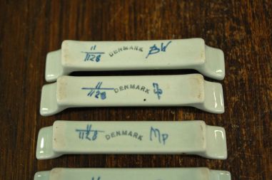 (n-8204) Royal Copenhgen Aluminia "Tranquebar" võikoerad nr 11/1128, 6tk