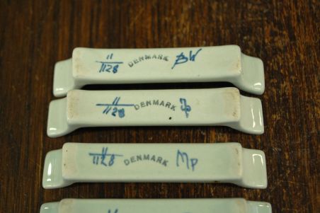 (n-8204) Royal Copenhgen Aluminia "Tranquebar" võikoerad nr 11/1128, 6tk