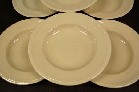 (n-8223) Royal Creamware, supi-pastataldrikud, 6tk
