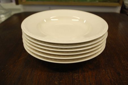 (n-8223) Royal Creamware, supi-pastataldrikud, 6tk