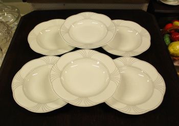 (n-8225/5) Villeroy & Boch Mettlach, Piano supi-pastataldrikud, 6tk