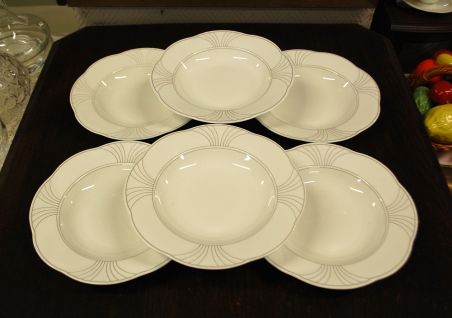 (n-8225/5) Villeroy & Boch Mettlach, Piano supi-pastataldrikud, 6tk
