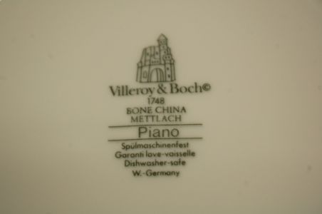 (n-8225/5) Villeroy & Boch Mettlach, Piano supi-pastataldrikud, 6tk