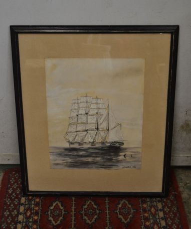 (L-874) Huvitav purjelaevaga maal, 1952