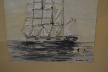 (L-874) Huvitav purjelaevaga maal, 1952