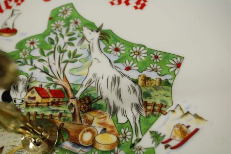 (n-8272) Bavaria, Winterling Marktleuthen, juustuvaagen metallsangaga