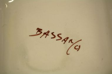 (n-8279) Bassano, käsitsimaalitud kaanega nõu