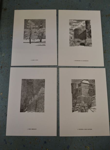 (P-1160)  Mapp Paul Lutheini tinalõiked - Lume ja härmarüüs Toompea