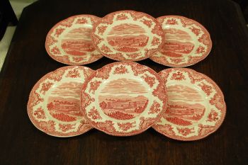 (n-8178/1) Johnson Brothers, Old Britain Castles, salatitaldrikud, 6tk