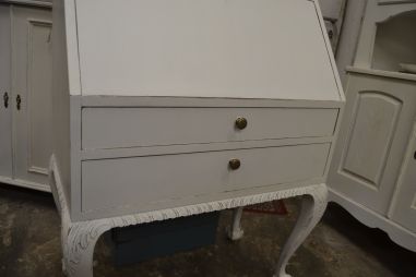 (L-888) Valge sekretär kirjutuslaud