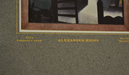 (L-892/1) Aleksander Krims, trükirepro "Talu"
