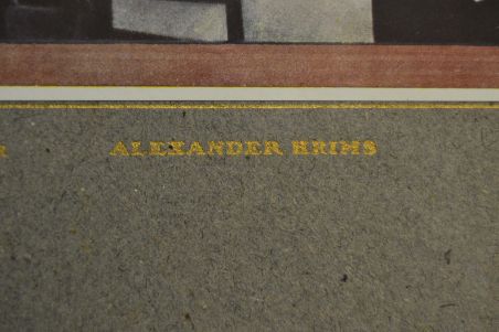 (L-892/1) Aleksander Krims, trükirepro "Talu"