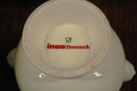 (n-8464) Inco Danmark, lõvipeadega valged kausid, 4tk
