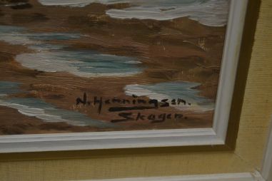 (n-8467) Niels A. Henningsen suur lõuendil maal