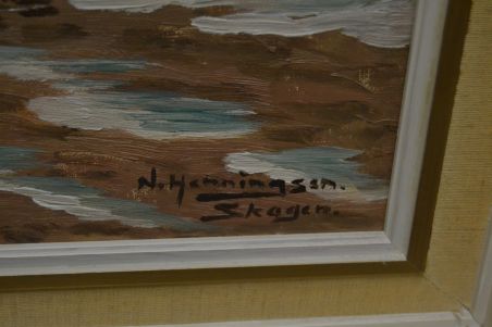(n-8467) Niels A. Henningsen suur lõuendil maal