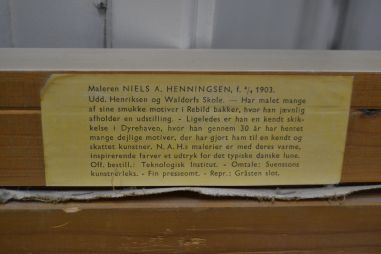 (n-8467) Niels A. Henningsen suur lõuendil maal
