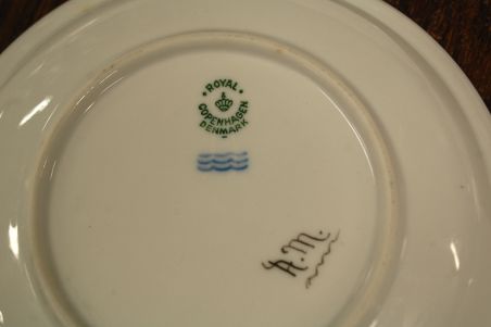 (n-8488) Royal Copenhagen, käsitsimaalitud koogitaldrikud, 6tk