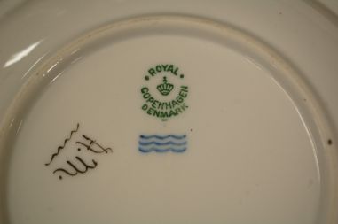 (n-8488) Royal Copenhagen, käsitsimaalitud koogitaldrikud, 6tk