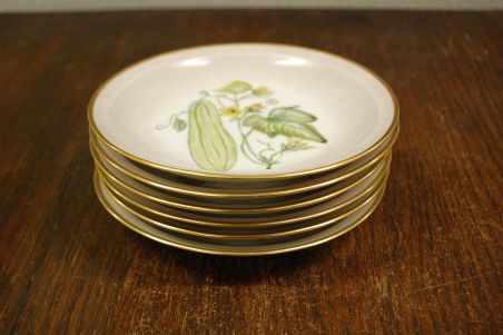 (n-8488) Royal Copenhagen, käsitsimaalitud koogitaldrikud, 6tk