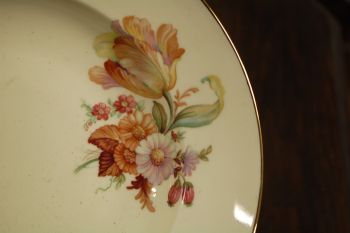 (n-8527/1) Kjoenhavns Porcellains Maleri, kreemikad supi-pastataldrikud, 6tk 2