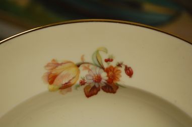(n-8527/1) Kjoenhavns Porcellains Maleri, kreemikad supi-pastataldrikud, 6tk