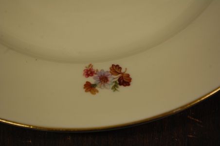 (n-8527/4) Kjoenhavns Porcellains Maleri, kreemikad praetaldrikud, 4tk