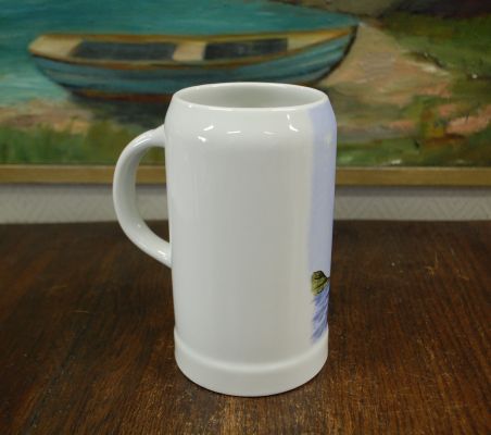 (n-8530) Lilien Porzellan, Drewsen, käsitsimaalitud õllekann