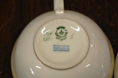 (n-8534/2) Royal Copenhagen, "Odense" kohvitassid-taldrikud 6tk komplektis