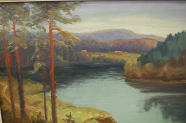 (n-8546) K.R. Forsberg, raamitud maal "Maastik"