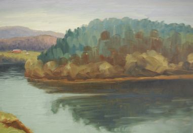 (n-8546) K.R. Forsberg, raamitud maal "Maastik"