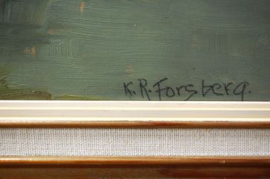 (n-8546) K.R. Forsberg, raamitud maal "Maastik"