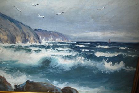(n-8548) Th.Skovgaard, suur raamitud maasikumaal
