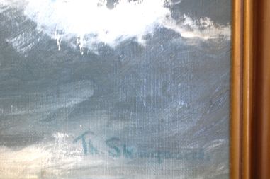 (n-8548) Th.Skovgaard, suur raamitud maasikumaal
