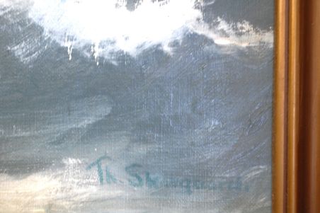 (n-8548) Th.Skovgaard, suur raamitud maasikumaal