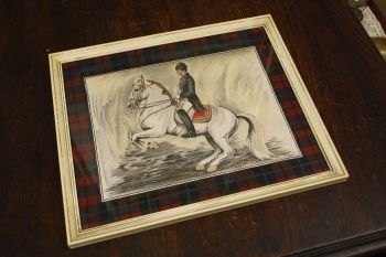 (n-8553) Raamitud töö kangal "Ratsanik" 2
