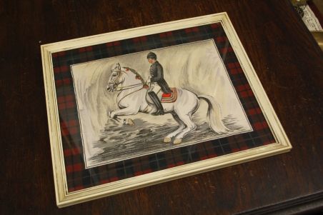 (n-8553) Raamitud töö kangal "Ratsanik"