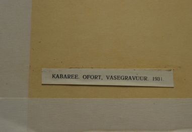 (P-1174) Viiralt, trükirepro Kabaree