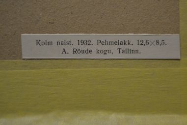 (P-1175) Viiralt, trükirepro Kolm naist