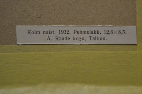 (P-1175) Viiralt, trükirepro Kolm naist