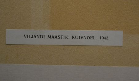 (P-1177) Viiralt, trükirepro Viljandi maastik