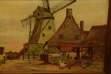 (P-407)  Raamitud maal "Maal", signeeritud