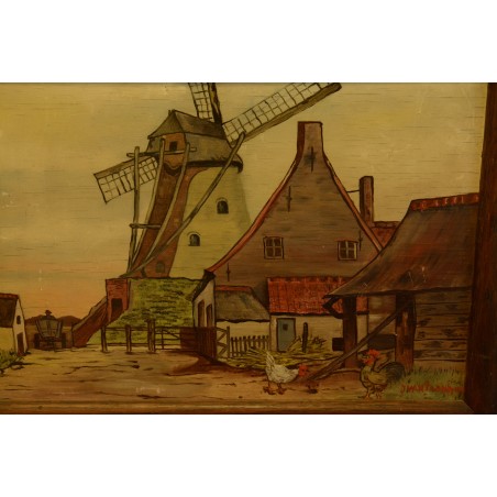 (P-407)  Raamitud maal "Maal", signeeritud