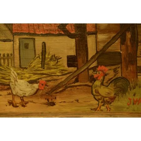 (P-407)  Raamitud maal "Maal", signeeritud