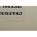 (P-796) Viiralt, trükirepro Ans van der Kuyleni eksliibris. Vasegravüür. 1936