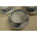 (n-5082/5) Villeroy & Boch Heinrich, China Blue, puljongikausid-taldrikud, 6tk