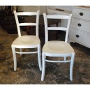(L-365) Valged puidust toolid, 2tk