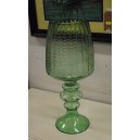 (n-5501) Suur rohelisest klaasist küünlajalg/ vaas