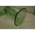 (n-5501) Suur rohelisest klaasist küünlajalg/ vaas