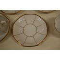 (n-5545/2) Art Deco stiilis valged kohvitassid-taldrikud, 4tk