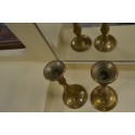(n-5565) Kollasest metallist küünlajalad 2 tk paaris